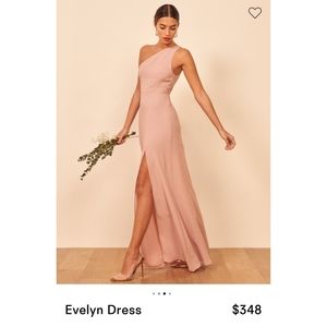 Reformation Evelyn Dress Blush NWT Size 8